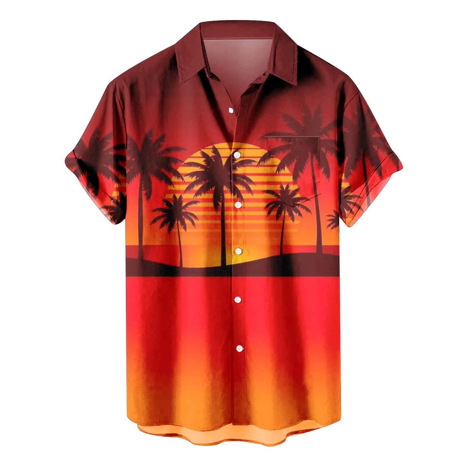 

Mens Summer Leisure Printed Shirt Short Sleeve Shirt Microfiber Tee Shirts for Men Mens Half Zip
