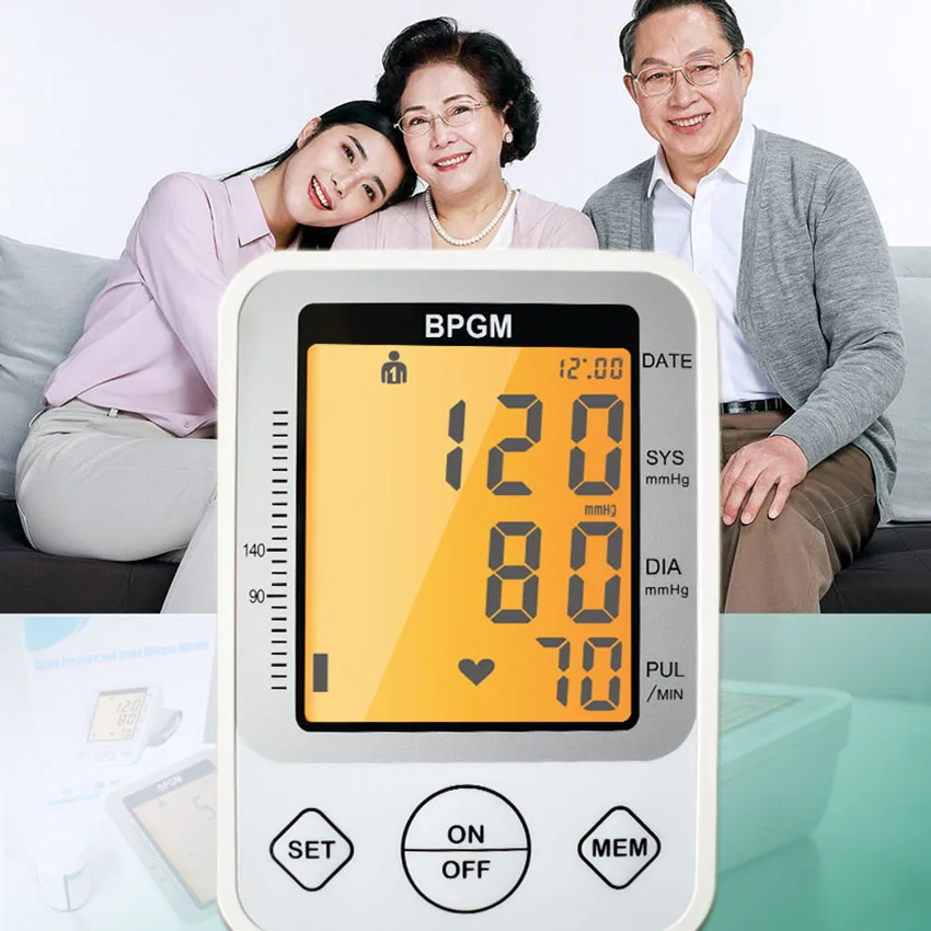 

Home Intelligent Arm Monitoring Fully Automatic Electronic Blood Pressure Blood Glucose Testing All-in-one Machine