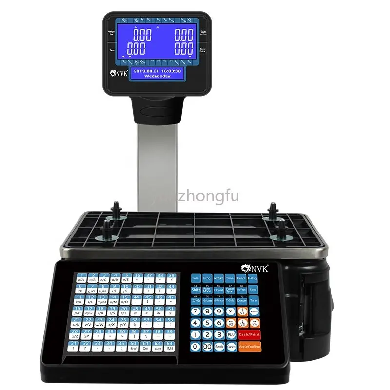 

New Arrival 30kg TMA series Digital Cash Register Scale Supermarket Barcode Label Printing Scales