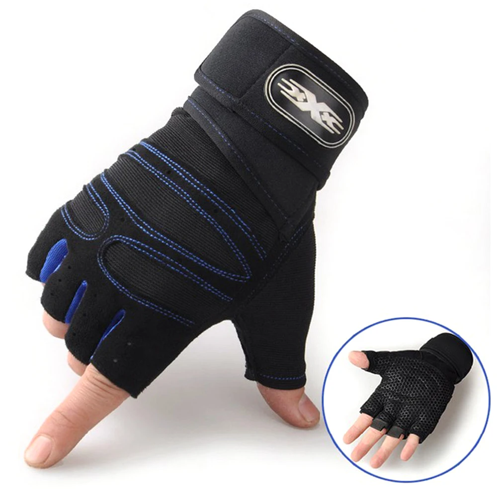 

Bicycle Cycling Gloves Weight Exercises Half Finger Lifting Gloves Body Building Training Sport Gym Fitness Gloves for Men Women