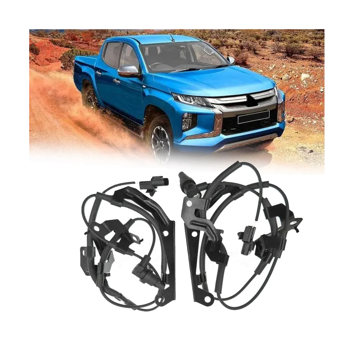 

2PCS 4670A595 4670A596 Front Wheel ABS Anti-Lock Sensor for Mitsubishi L200 Pajero Montero Sport 2005-2015 Left+Right