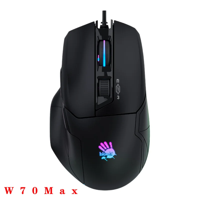 a70a90v8mv8mmaxw70 max bloody professinal wired gaming mouse 4000 dpi pc laptop minecraft macro definition programming mice free global shipping
