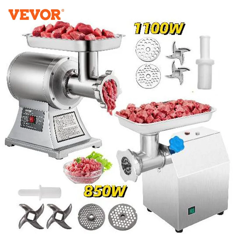 

VEVOR Electric измельчитель мяса, Мясорубка 122 кг/ч 250 кг/ч, мощные кухонные приборы, кухонная техника