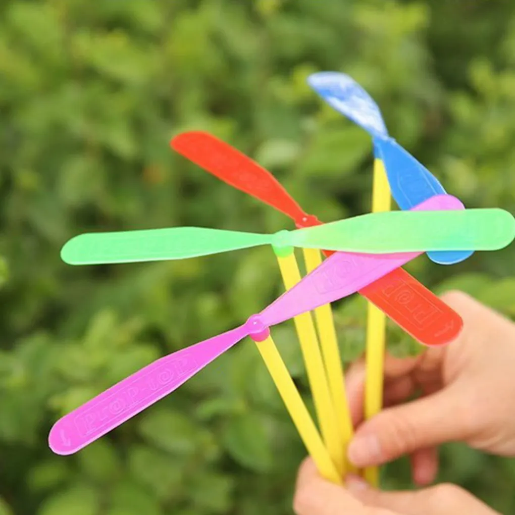 

100 Pieces Kids Propeller Flying Toy Outdoor Party Holiday Children Playing Toys Interactive Plaything Color Random