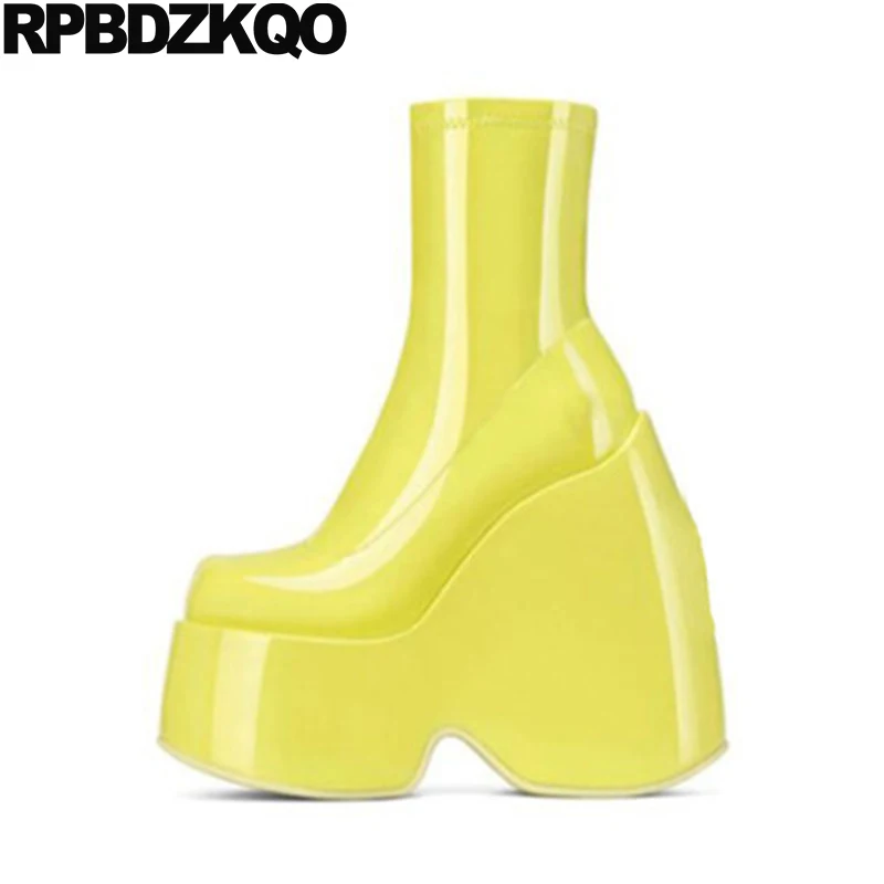 

Size 11 Thigh High Boots For Plus Women Stripper Pole Y2K Demonia Wedge Exotic Dancer Ankle Over The Knee Heel Shoes Mid Calf
