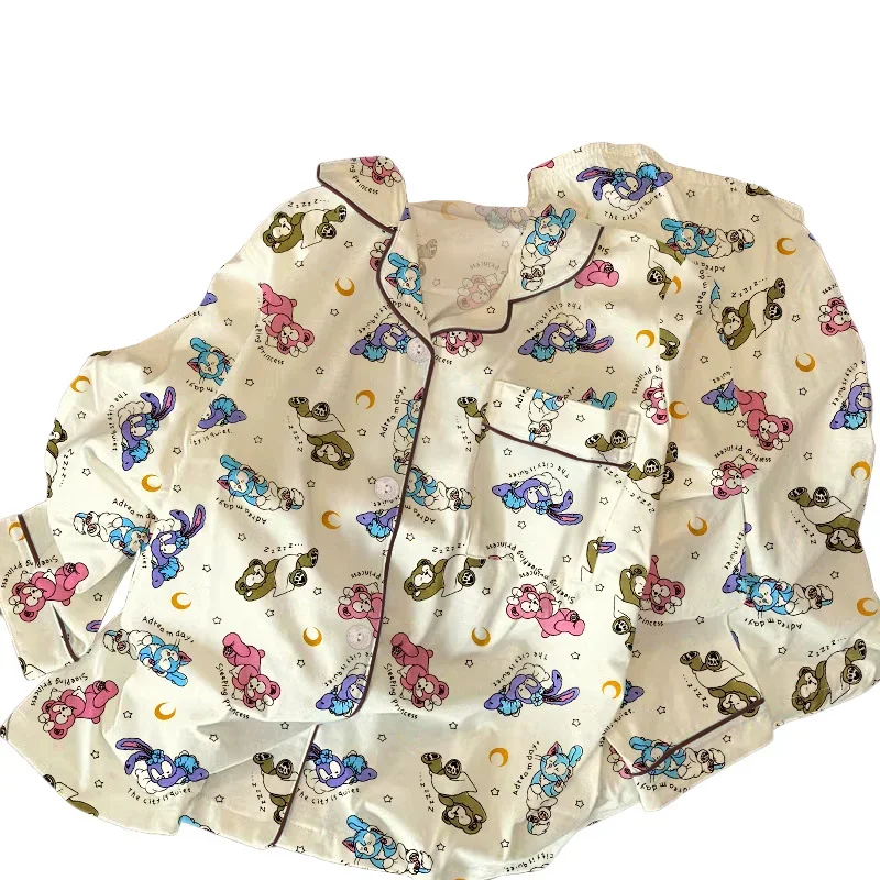 Disney Autumn Star Dailu милые удобные теплые пижамы с длинными рукавами женские кардиганы