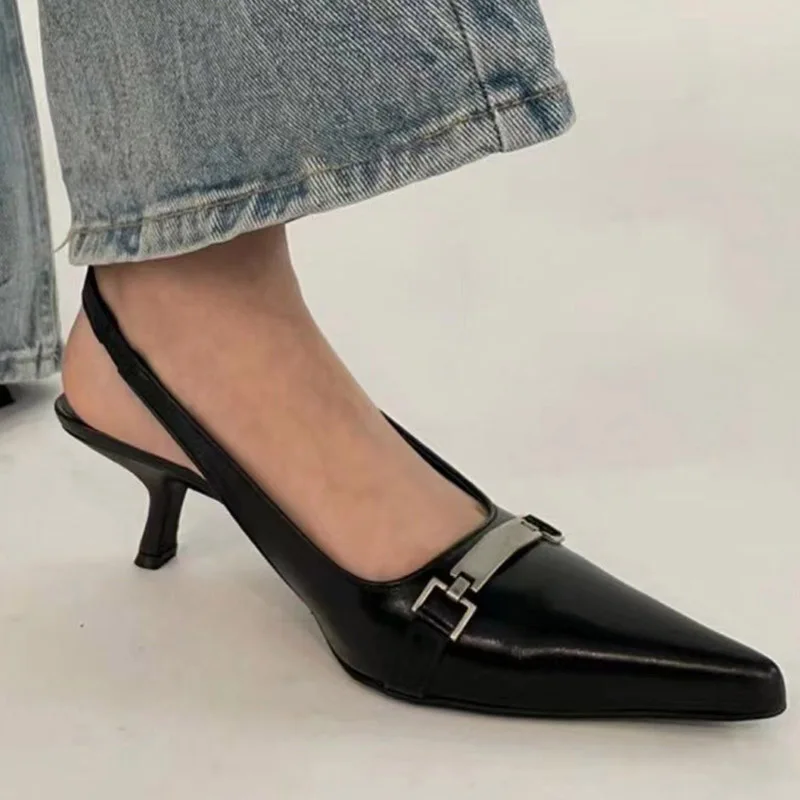 

Женские туфли с острым носком, на высоком каблуке, осень 2022