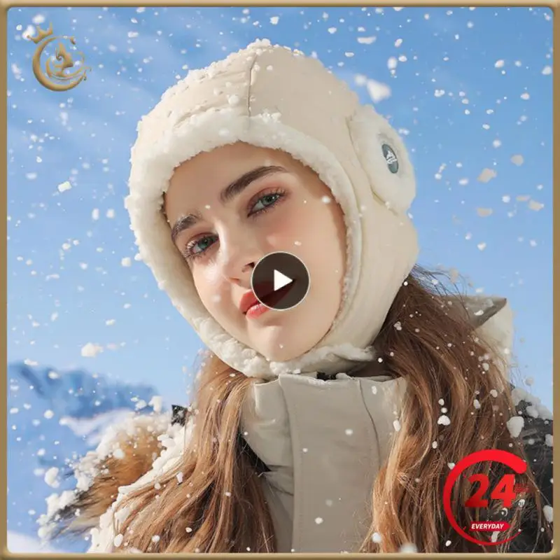 

1~10PCS Soft To The Touch Riding Hat Solid Color Warm Hat Clean And Smooth Good Water Absorption Lei Feng Hat Skiing Cap Ear Cap