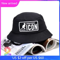 fashion icon outdoor summer caps embroidered kangaroo dsq2 couple bucket hat