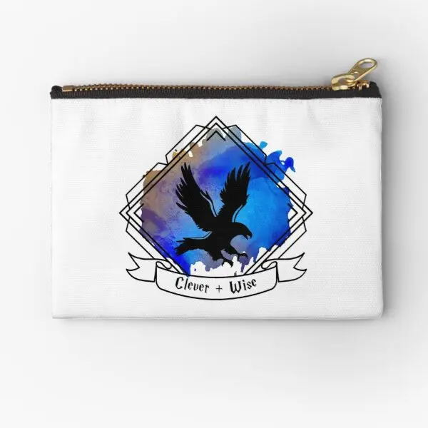 

Eagle Raven Emblem Smart Clever Wise T S Zipper Pouches Pure Men Women Small Socks Coin Storage Panties Cosmetic Key Bag