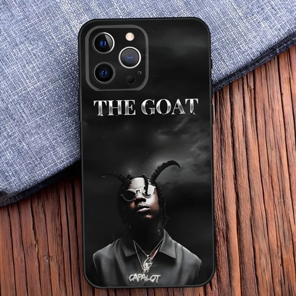 Чехол для телефона P-Polo G Rapper iPhone 16 15 14 13 12 11 Pro X XS Max XR Plus Mini Soft Black Cover