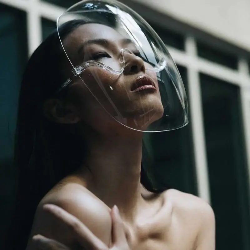 Противотуманный щит для лица прозрачная Защитная искусственная защита от