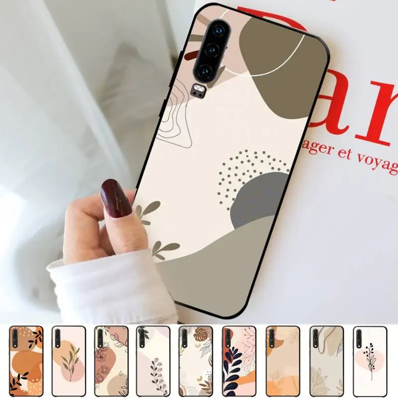 

Abstract Plants Phone Case for Huawei P30 40 20 10 8 9 lite pro plus Psmart2019
