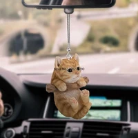creativity cute cat puppy car decoration hanging ornaments with hanging ornaments decor cat kitten and puppy pendant auto parts