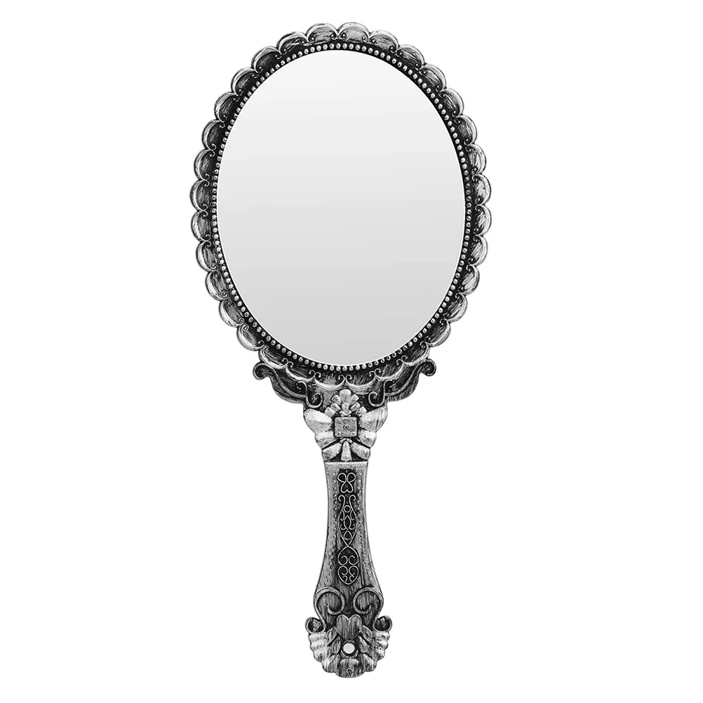 

Ручное косметическое зеркало, овальное зеркало, ручное настольное зеркало, ручное увеличительное зеркало из АБС-пластика, ретро ручное зеркало для путешествий