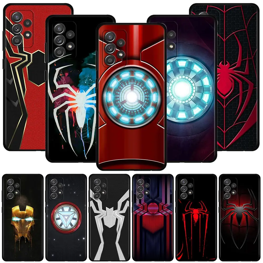 

Marvel Spider Man Infinity War Phone Case For Samsung Galaxy A12 A72 A51 A52 A73 A53 Cover A71 A32 A21s A52s A13 A22 A03s Capa