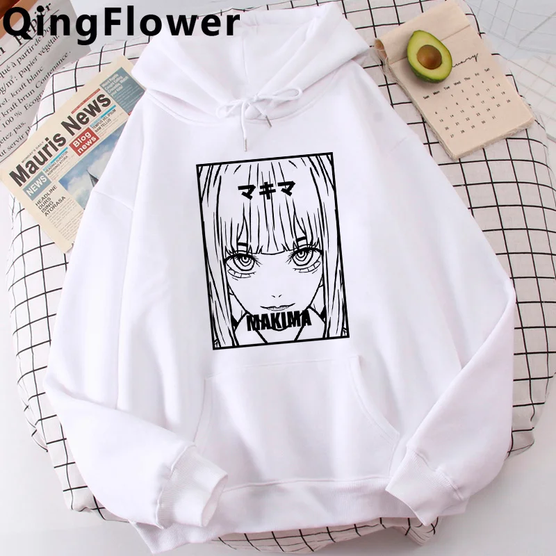 

Chainsaw Man Pochita Makima hoodies male hip hop printed male hoody pullover y2k aesthetic Oversized