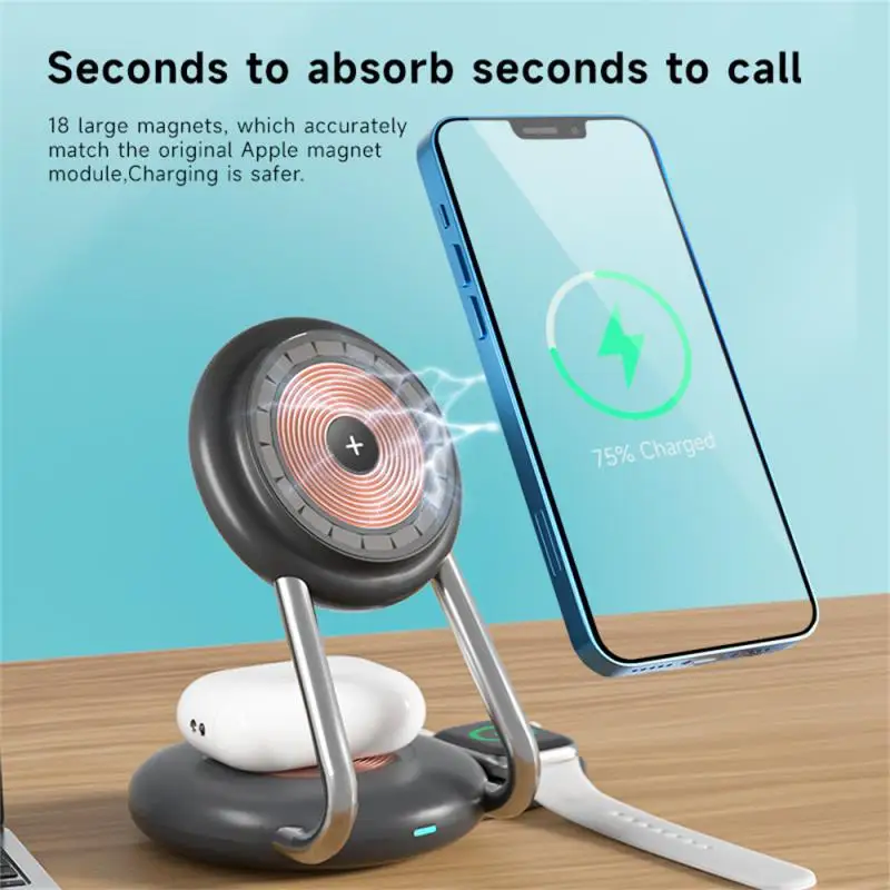 

Wireless Fasting Charger Stand For IPhone 14 13 12 Samsung For Apple Watch 3 In 1 Fast Charging Dock Station For Airpods IWatch