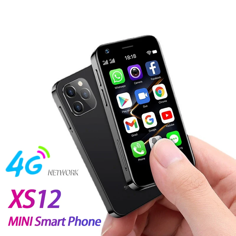 Small Mini Android 9.0 XS12 Smartphones 4G Quad Core Face ID Cell Phone 3GB RAM 32GB 64GB ROM 3.0 Single Camera Mobile Phones