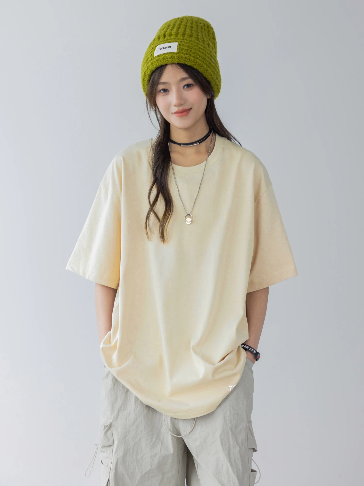 Белая женская футболка 2024 новинка Sle Cold Series высококачественный чистый круглый