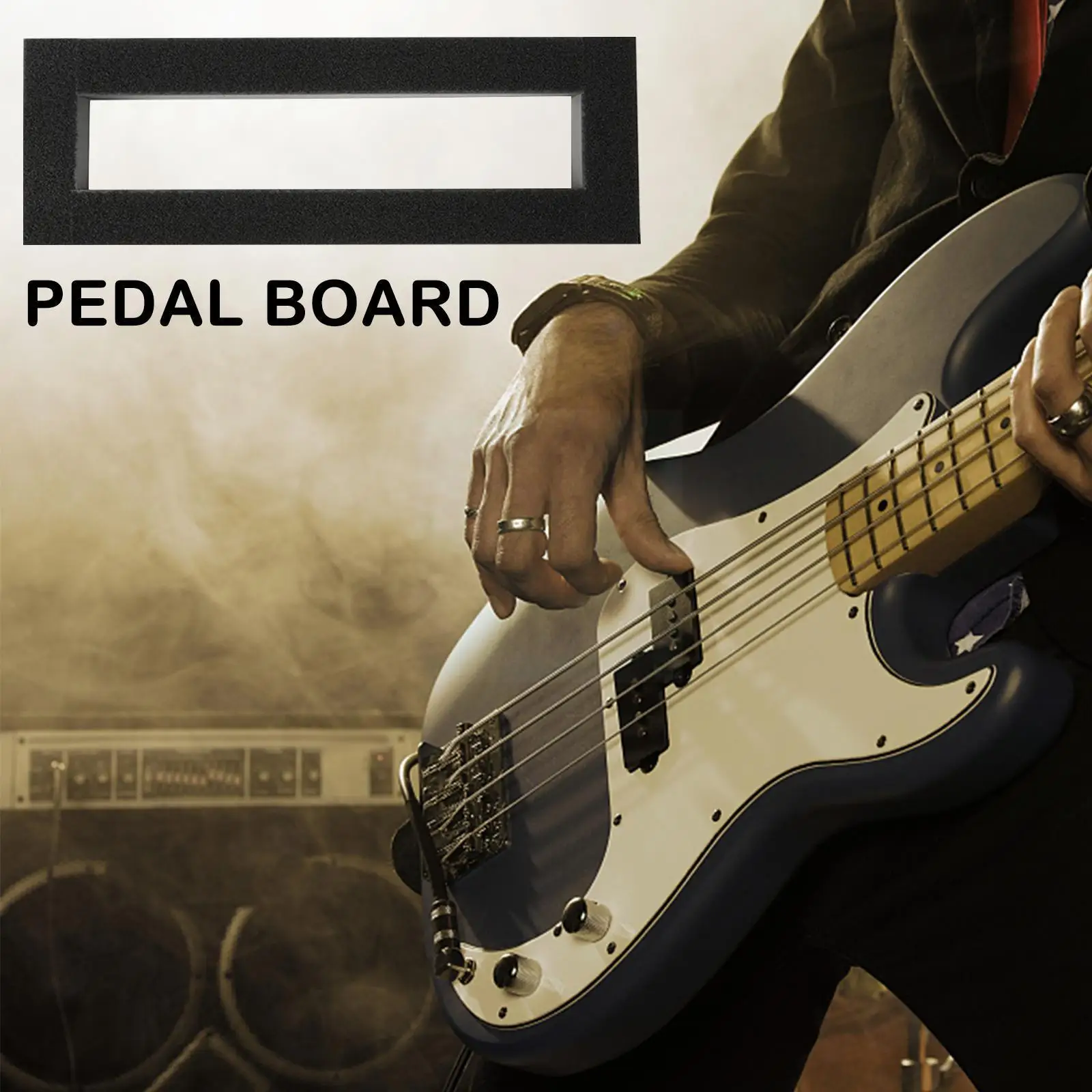 

Single Guitar Effect Board Aluminum Alloy Portable Effect Guitar Track Effect Board Electric Board O9B2