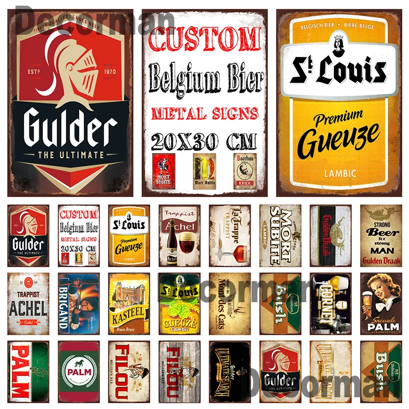 

[ Mike86 ] Belgium Beer GULDER GULDEN DRAAK Metal sign Poster Painting Store Pub Decoration LTA-3185 20*30 CM
