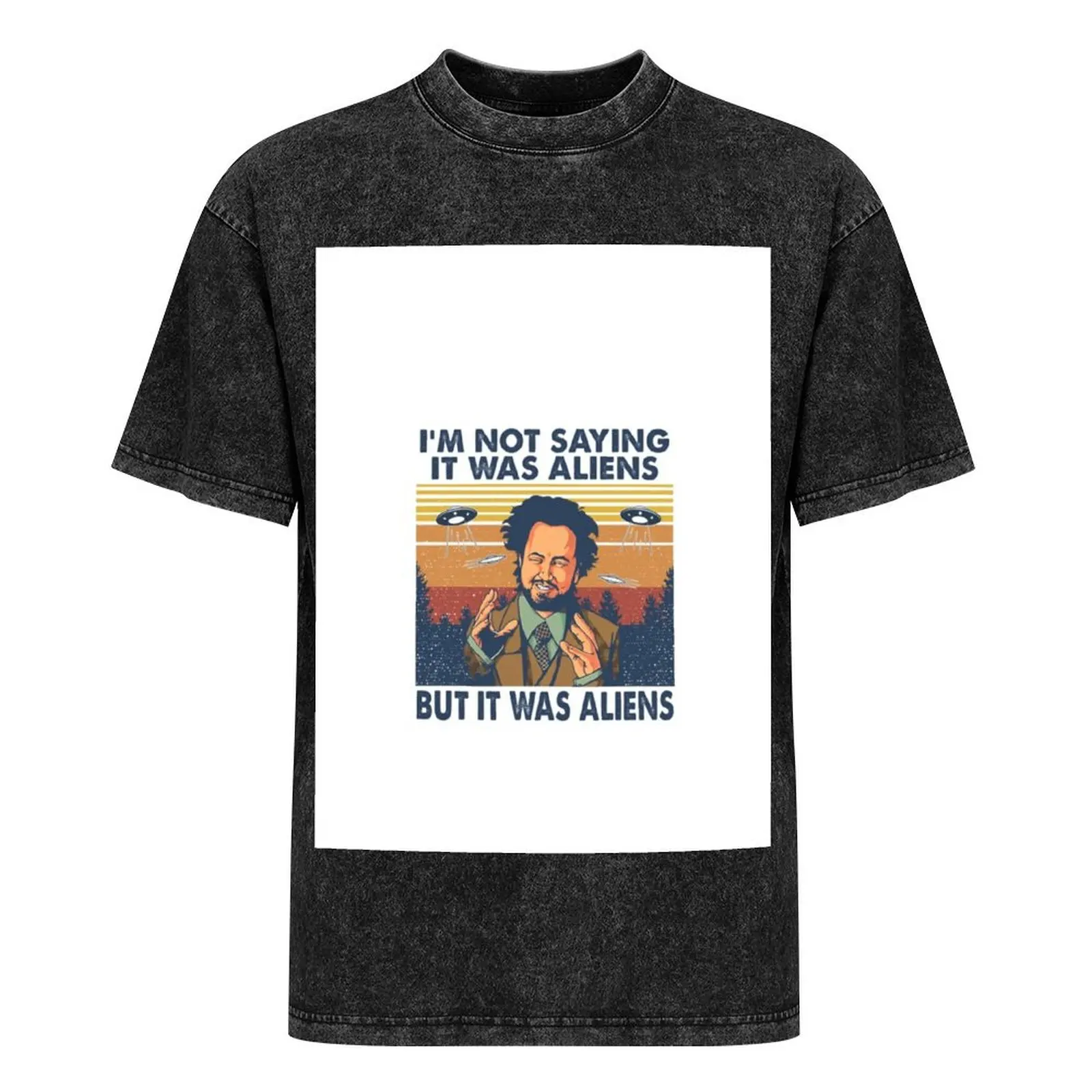 Фото Футболка Giorgio Tsoukalos Aliens It Was Aliens, роскошные мужские футболки, мужская одежда больших размеров №3