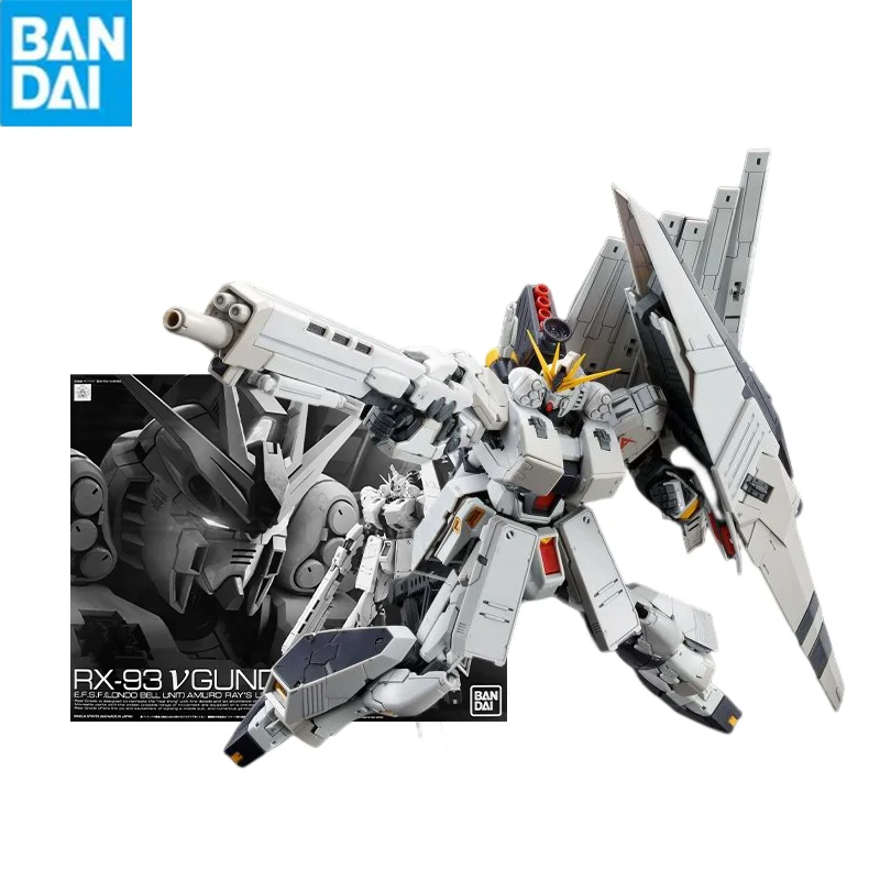 

Bandai Gunpla Rg 1/144 Rx-93 Nu Gundam Hws Assembly Model High Quality Collectible Robot Kits Models Figures Kids Gift