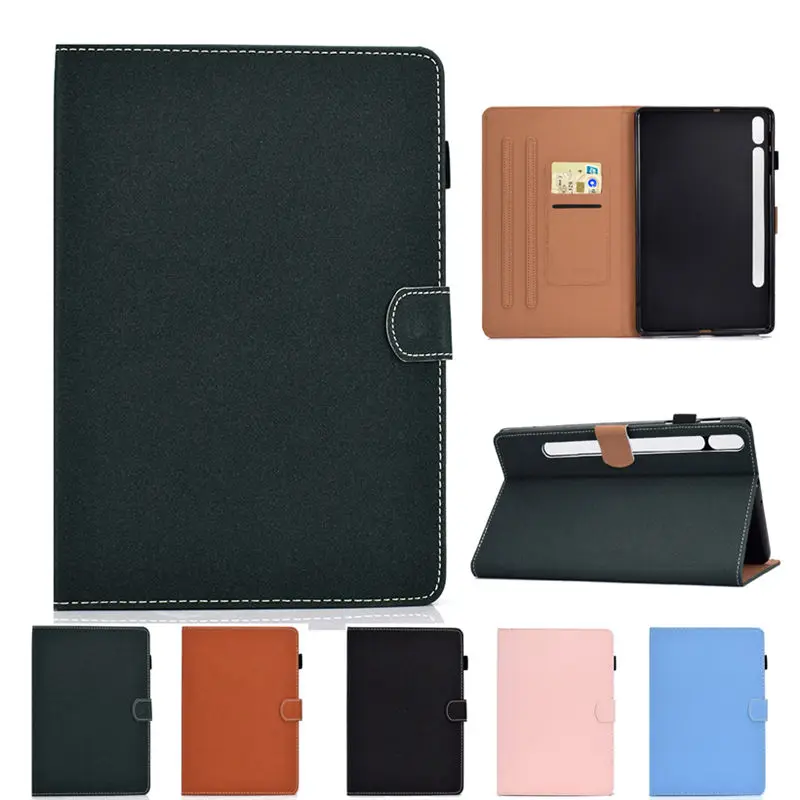 

For Samsung Galaxy Tab S8 5G S7 11.0" Case SM-X700 SM-X706B SM-T870 T875 Cover Funda Tablet Soft Silicone PU Leather Coque Capa