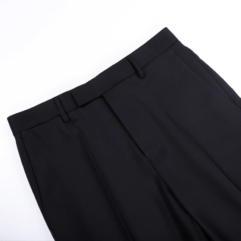 Мужские осенне-зимние облегающие укороченные брюки Muslun2023 из 55% флиса 45% ацетата