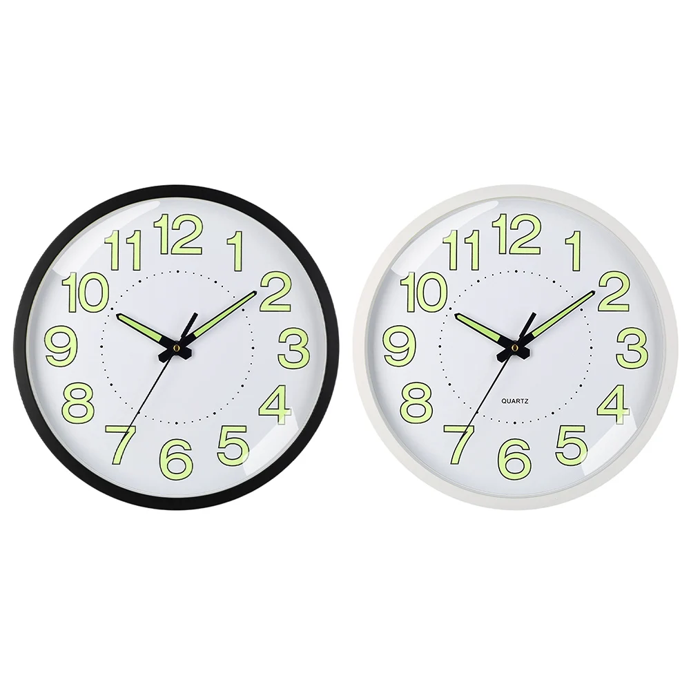 12-дюймовые настенные часы с ночником энергоспоглощающие цифры и стрелки