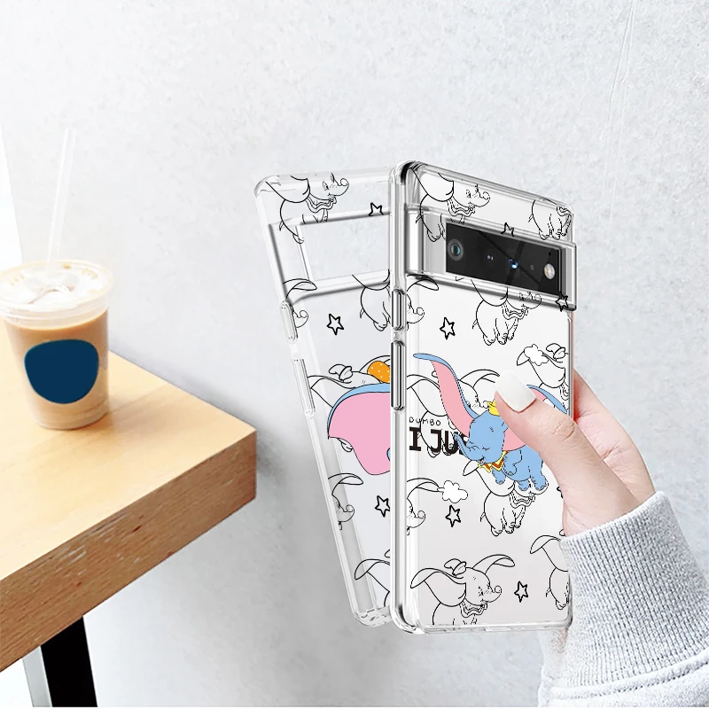 Детский прозрачный чехол Disney для Google Pixel 8 7 6 Pro 6a 5 5a 4 4a XL