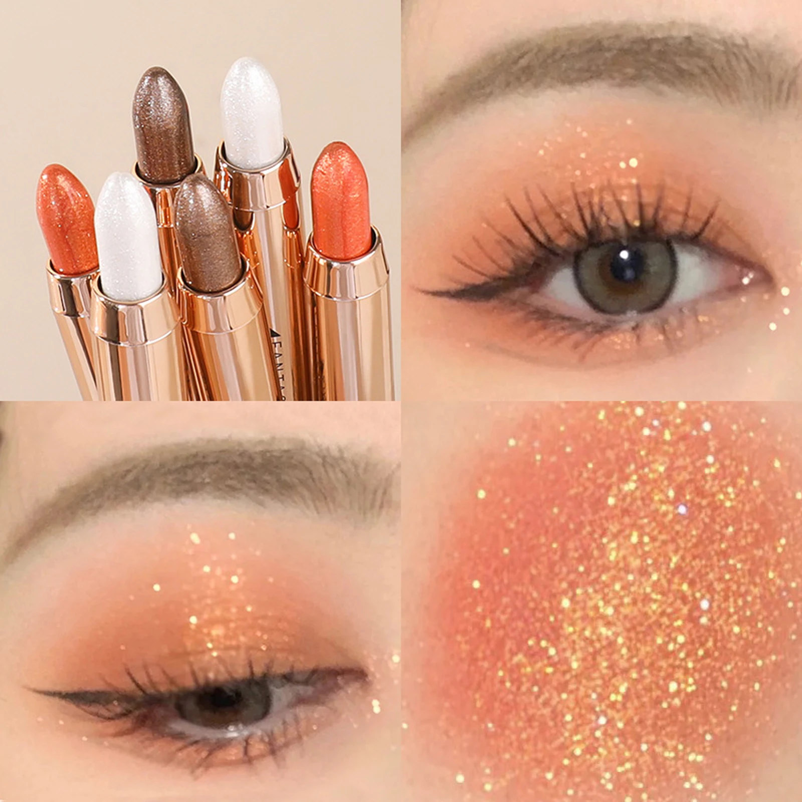 

Double Headed Eyeshadow Stick Highlighter Pen Blusher Pencil Long Lasting Waterproof Shiny Eye Shadow Contour Brightening Tools