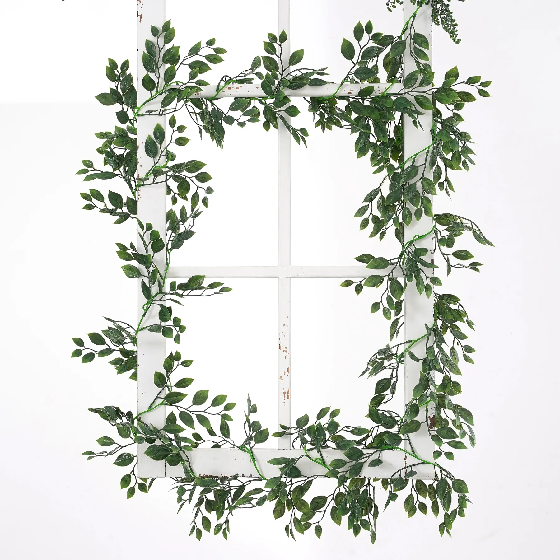 

Simulation Flower Banyan Leaves Rattan Decorate Wedding Party Home Indoor Green Plant Wall Scene Garden Decoration Handcraft
