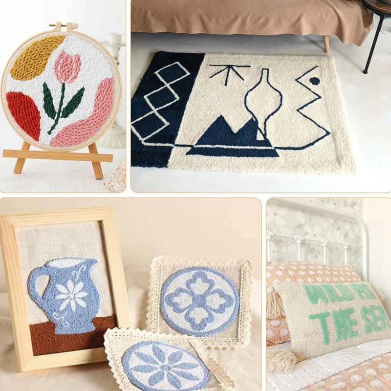 Ткань для тафтинга 98 x 59 дюймов с маркированными линиями ткань Monk перфорационной