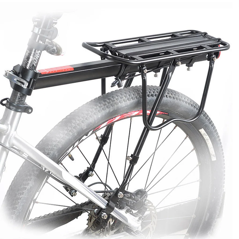 

Mountain Bike Seatpost Mounted Aluminum Alloy Rear Racks Bicycles Luggage Saddle Bag Carrier Holder Stand Accessories