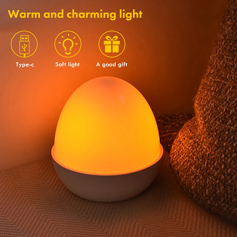 

LED RGB Dimmable Light Built-In Battery Baby Sleeping Light Dimmable Portable with Charging Line for Home Furnishing Decoration