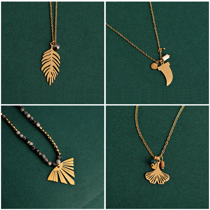 

Korean Fashion Statement Necklace Gold Cadena Necklaces for Women Collares Chains Pendants Vintage Kolye Colares Bijoux Femme
