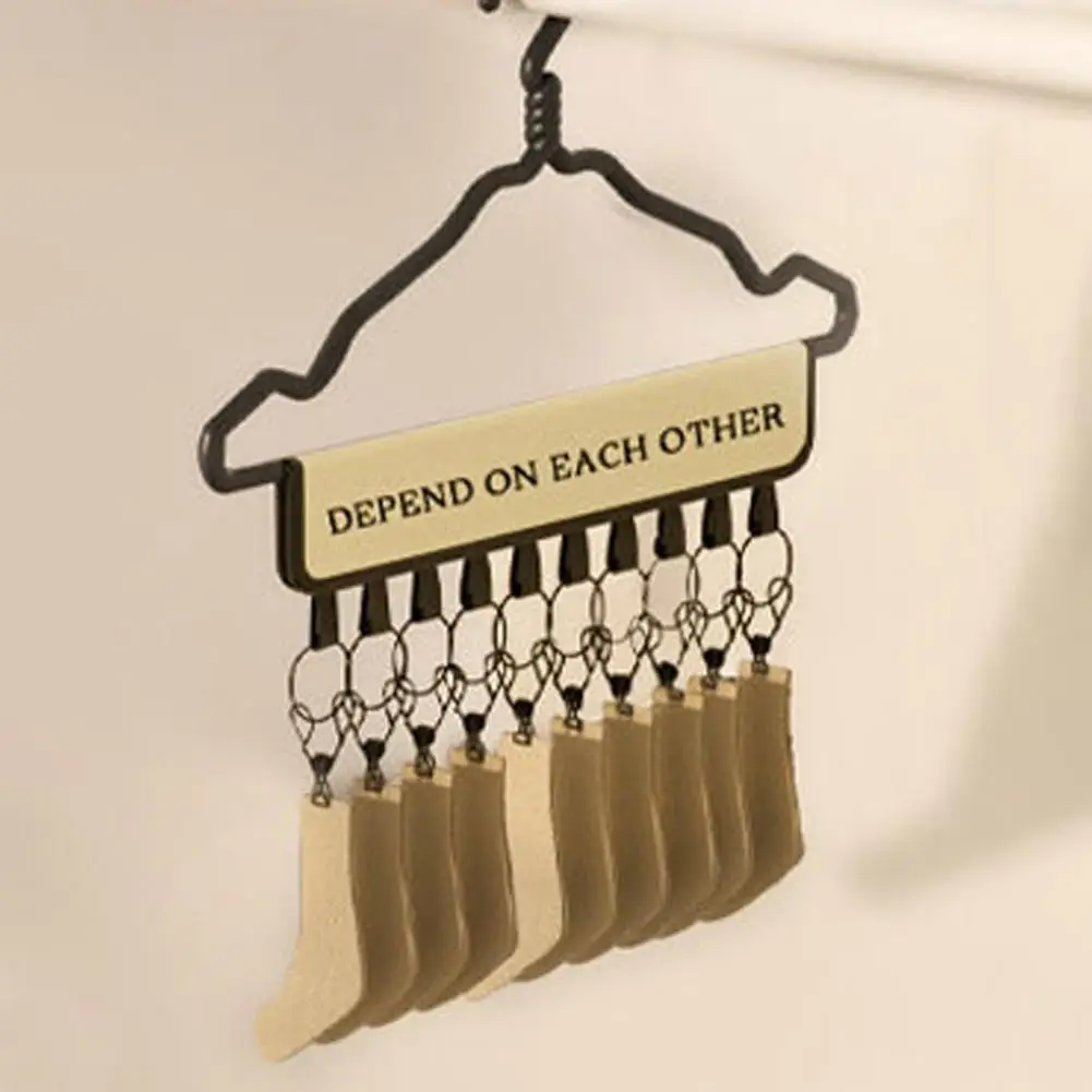 

Practical Hat Holder Non-Slip Iron 10 Clips Socks Hat Hook Hanger Multifunctional Hat Rack Bedroom Supplies