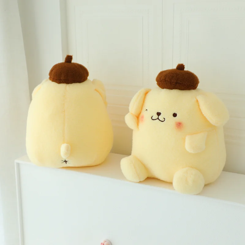 Фото Мягкая плюшевая подушка-игрушка Kawaii Pompompurin, милый подарок, кукла Помпомпурин для декора детской комнаты, подарки на Рождество и день рождения №3