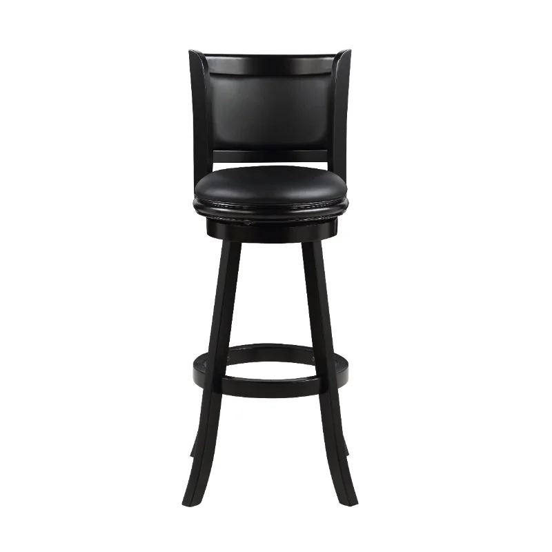 

Boraam Augusta 34in. Swivel Wood Bar Stool, Black