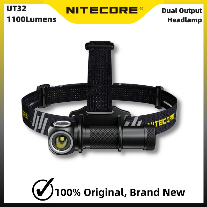 NITECORE UT32 Dual output Headlamp 1100Lumens  CREE V6 LED  6 Lighting Modes White+Warm White Lightweight Ultra Headlight