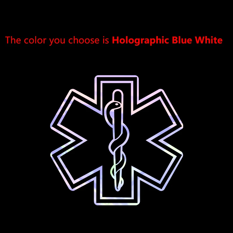 

Знак «Звезда жизни», виниловая наклейка, декор окна автомобиля скорой помощи, звезда со змеей и персолом, медицинская наклейка для украшения ноутбука