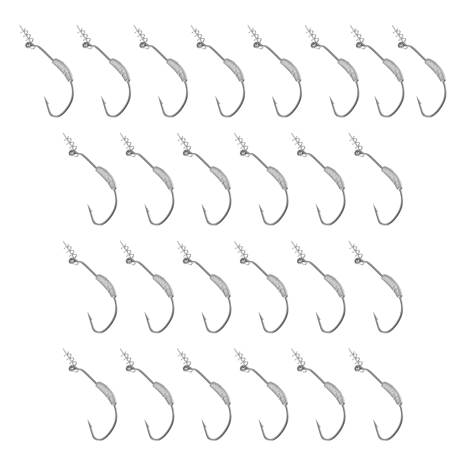 

25 шт., рыболовные крючки с блестками