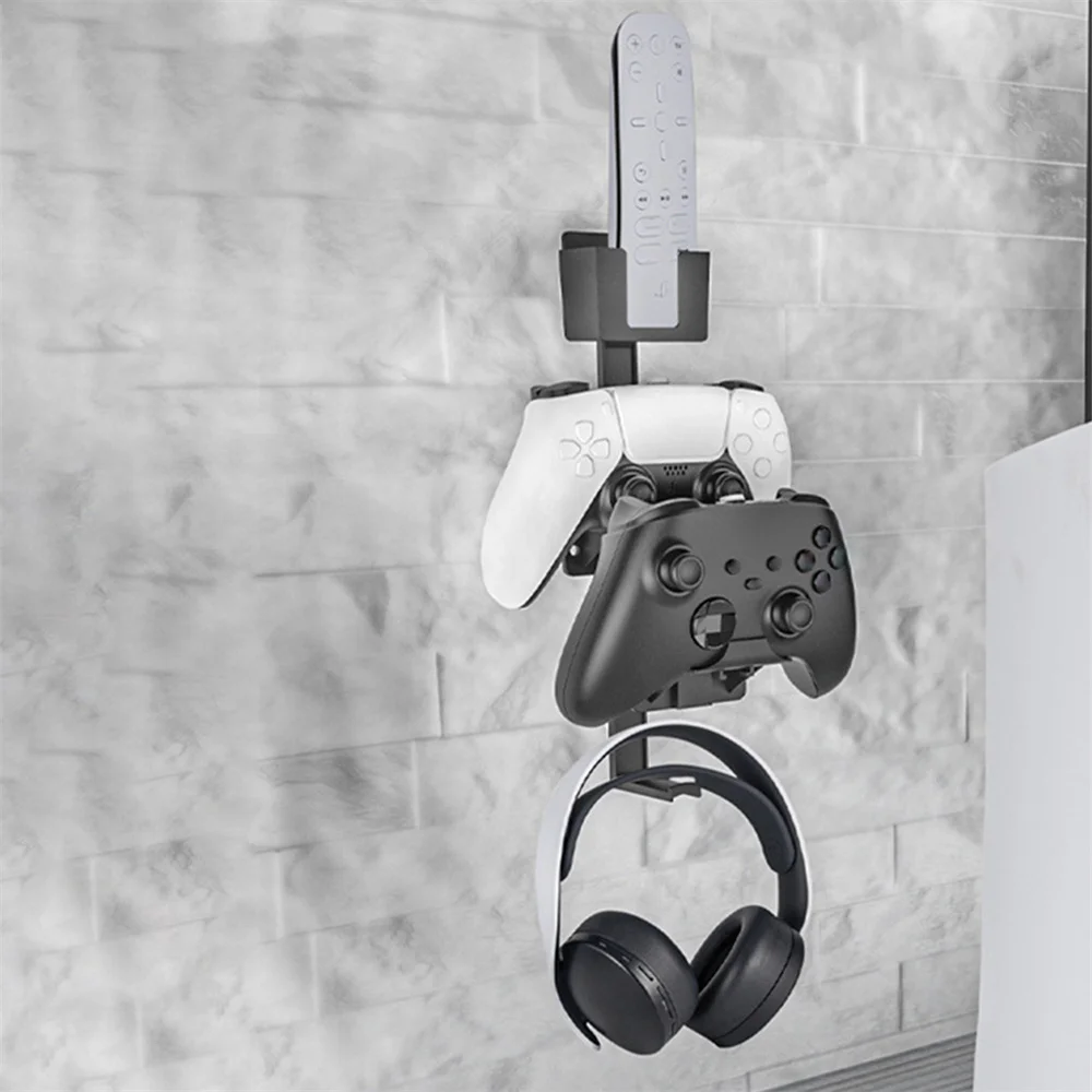 

Controller & Headphone Wall Mount Holder Bracket Hanger Remote Control Storage Stand for Xbox ONE Series X PS5 PS4 NS Switch