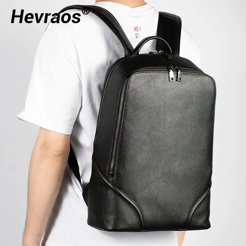 

Cowhide Genuine Leather Backpack Men Travel Bags High Quality Laptop Backpack Male Shool Bags For Teenager Boys School Backpacks