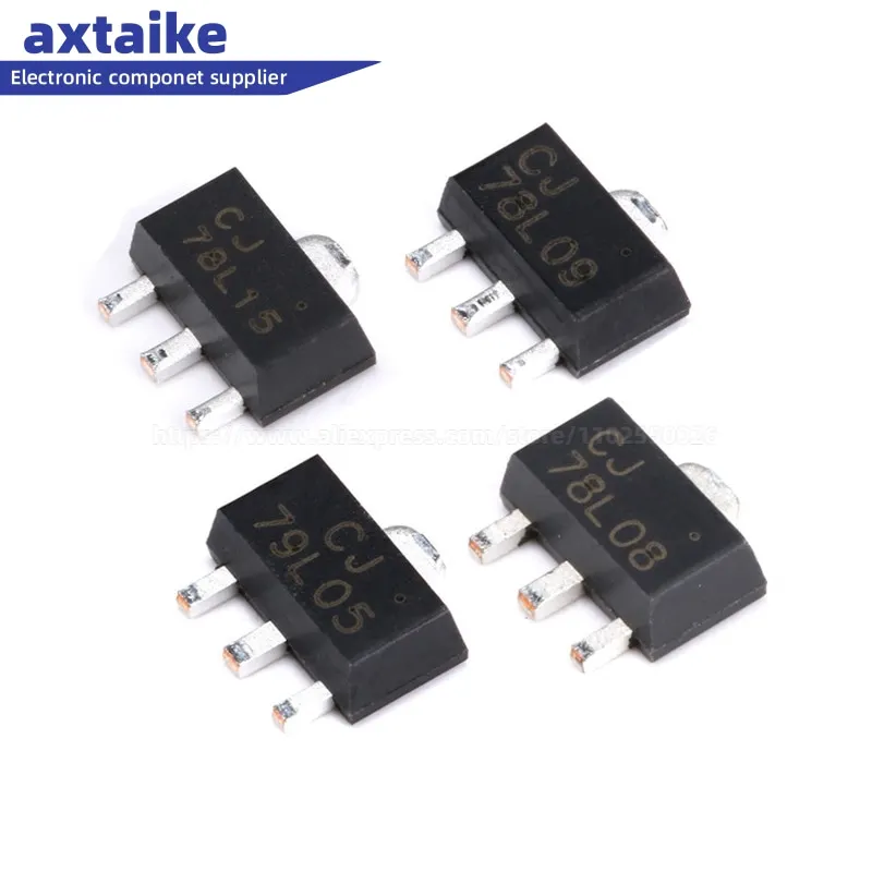 Три терминала CJA1117B-5.0 CJ79L05 CJ78L18 CJ78L15 CJ78L12 CJ78L09 CJ78L08 CJ78L05 SOT-89 3% 0,5 W