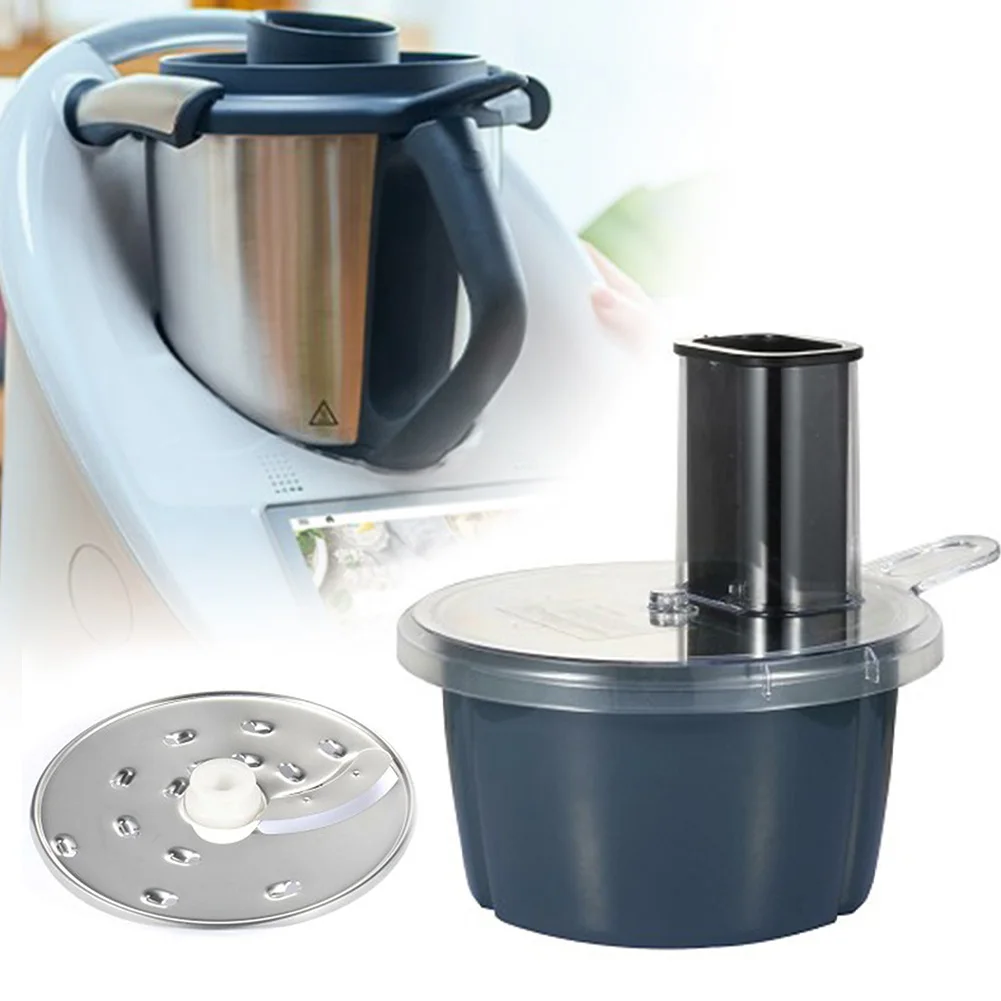 

Cutter Kit Food Processor Cutting Disc Multifunctional Push Rod Rocker Top Lid ABS+acrylic+stainless Steel Container