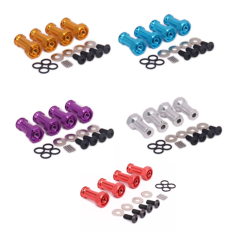 

Aluminum 12Mm Hex Hub 24Mm Extension Adapter Wheel Spacer Widener for 1/18 WLtoys A959 Upgrade Parts Fit A949 A969 A979 RC Car