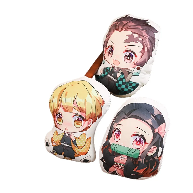 

48cm Anime Devil's Blade Manga Peripheral Cushion Pillow Demon Slayer Kimetsu No Yaiba Tanjirou Nezuko Stuffed Plush Doll Toys
